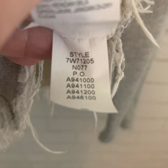 Lucky Lotus x Lucky Brand Grey Raw Hem Jacket M - Picture 8 of 10